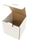 Rotch 4X4X4' Small Shipping Box, 50 Pack, Sturdy Corrugated Cardboard Mailer, White (M444-E-W)