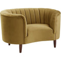 Acme Millephri Chair in Olive Yellow Velvet