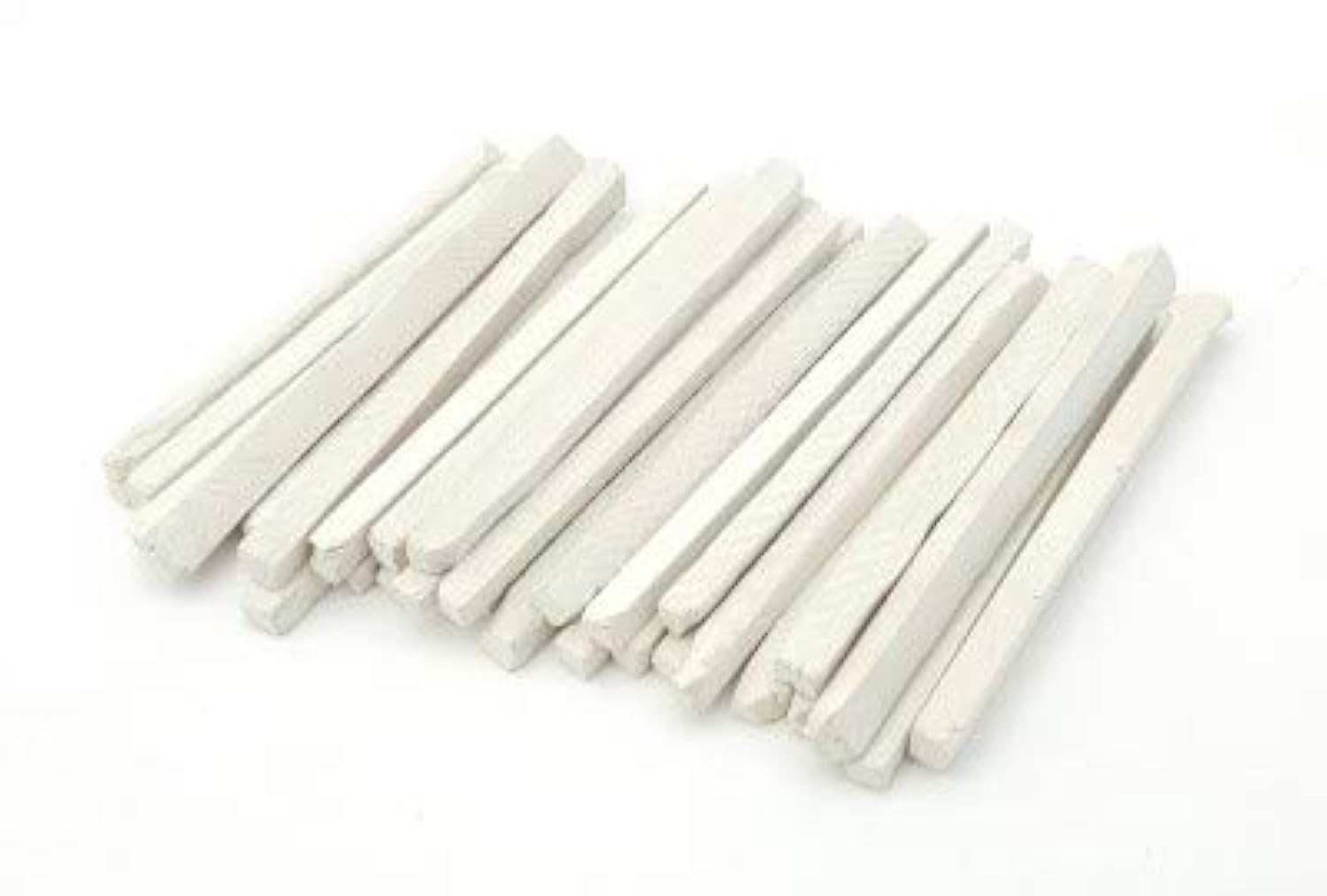 Underfur Sheet White Slate Pencils, Cut From Natural Stone (Pack Of 50Pcs)