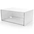 Kulusion Desk Drawer Organizer, Stackable Storage Drawers, Plastic White Desk Organizers Great For Makeup Storage Bathroom Organ