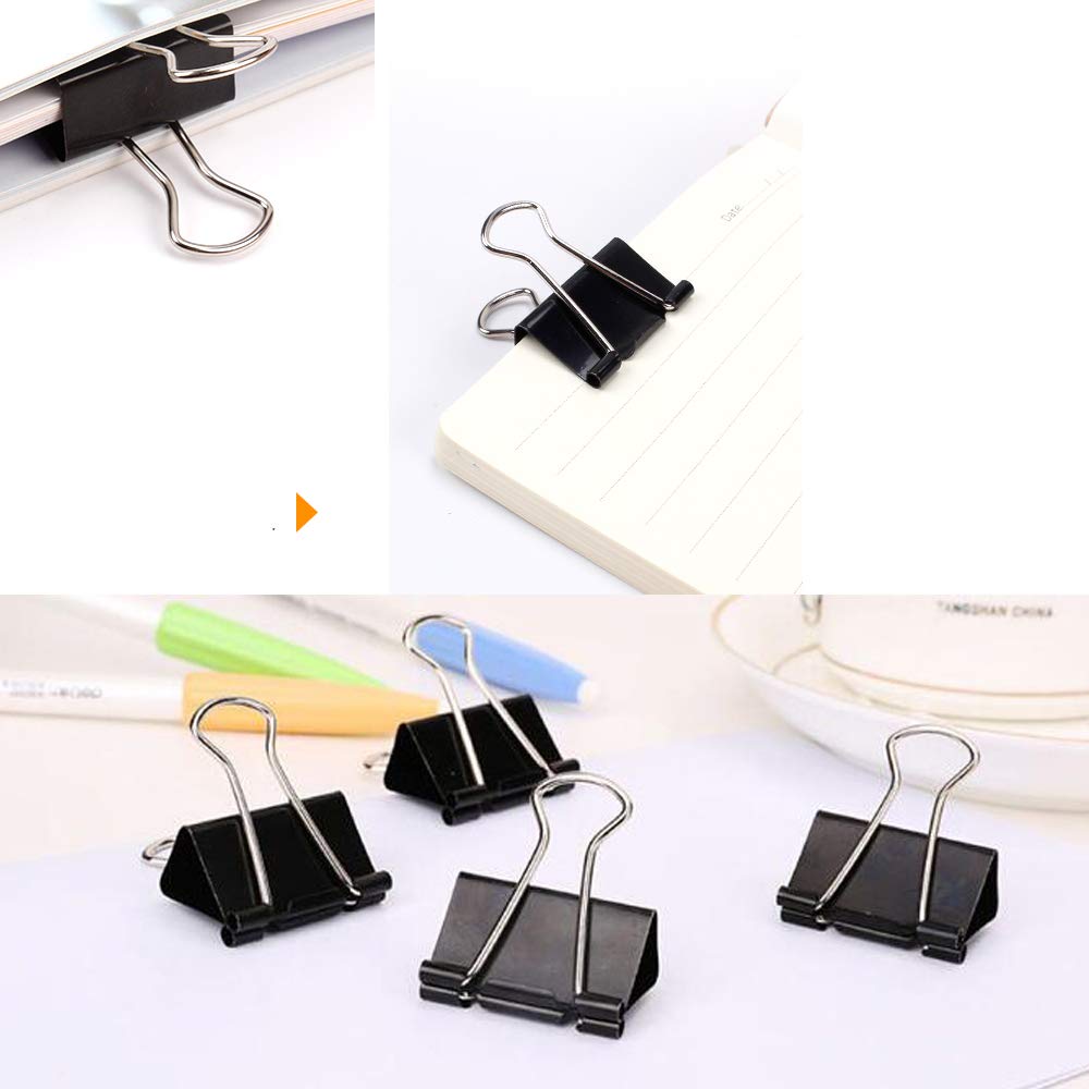 Ufmarine Small Binder Clips 1 Inch Length For Office (64 Pcs)
