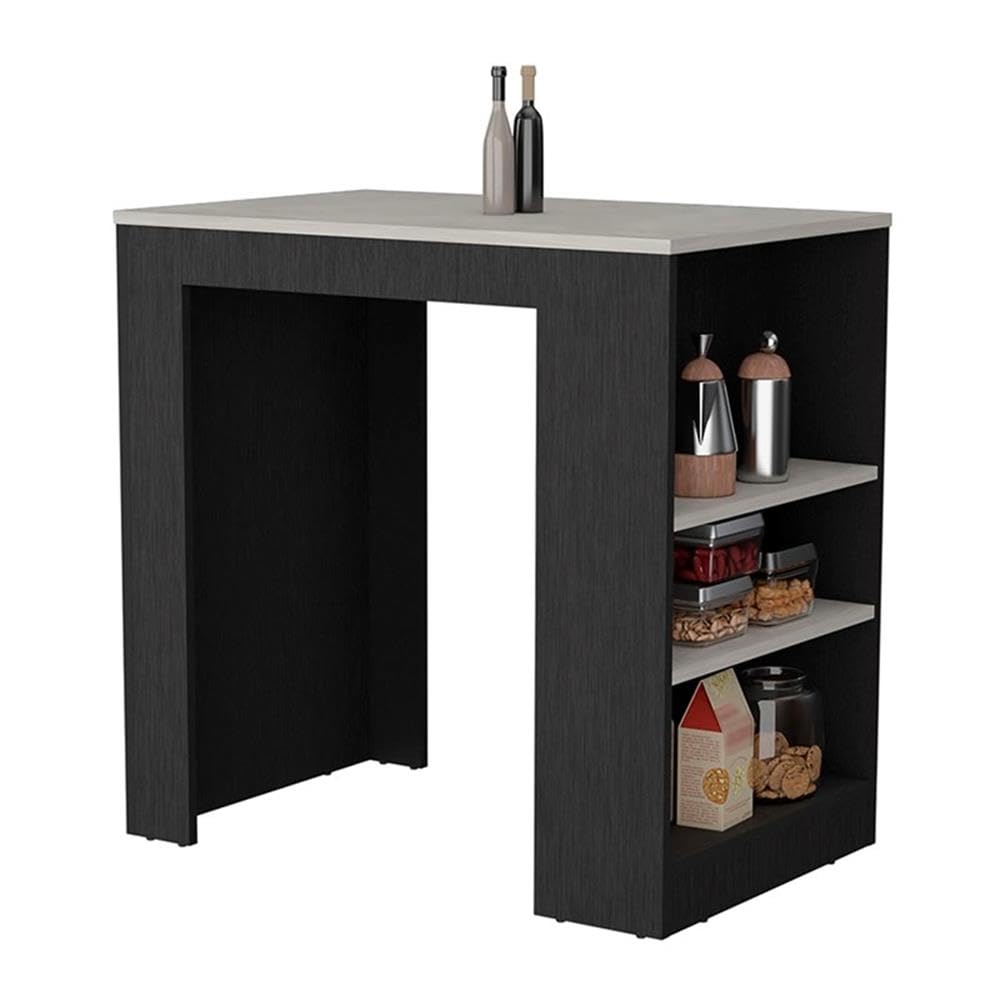 TUHOME Portree Kitchen Island Engineered Wood Kitchen Islands in Multi-Color