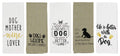 Cute Dog Kitchen Towels Set Funny Dish Towels for Puppy Dog Lovers Gifts for Women or Men Dog Hand Towels Set of 5 Cotton Flour 