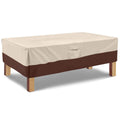Vailge Rectangular Coffee Table Cover - Outdoor Lawn Patio Furniture Covers With Padded Handles And Durable Hem Cord - Heavy Dut