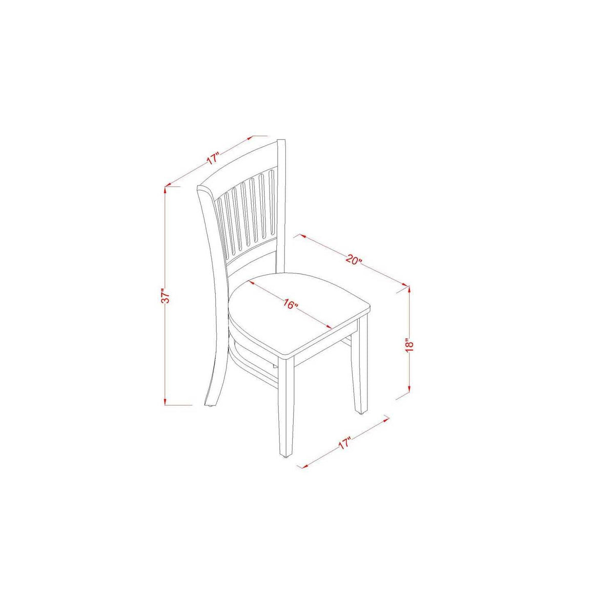 East West Furniture Amva5-Bch-W 5 Piece Dinette Set For 4 Includes A Round Kitchen Table With Pedestal And 4 Dining Room Chairs, 36X36 Inch, Black & Cherry