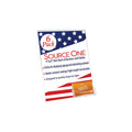 Source One 4 X 6 Inches Slant Back Sign Holders With Business Card Pocket (6 Pack)