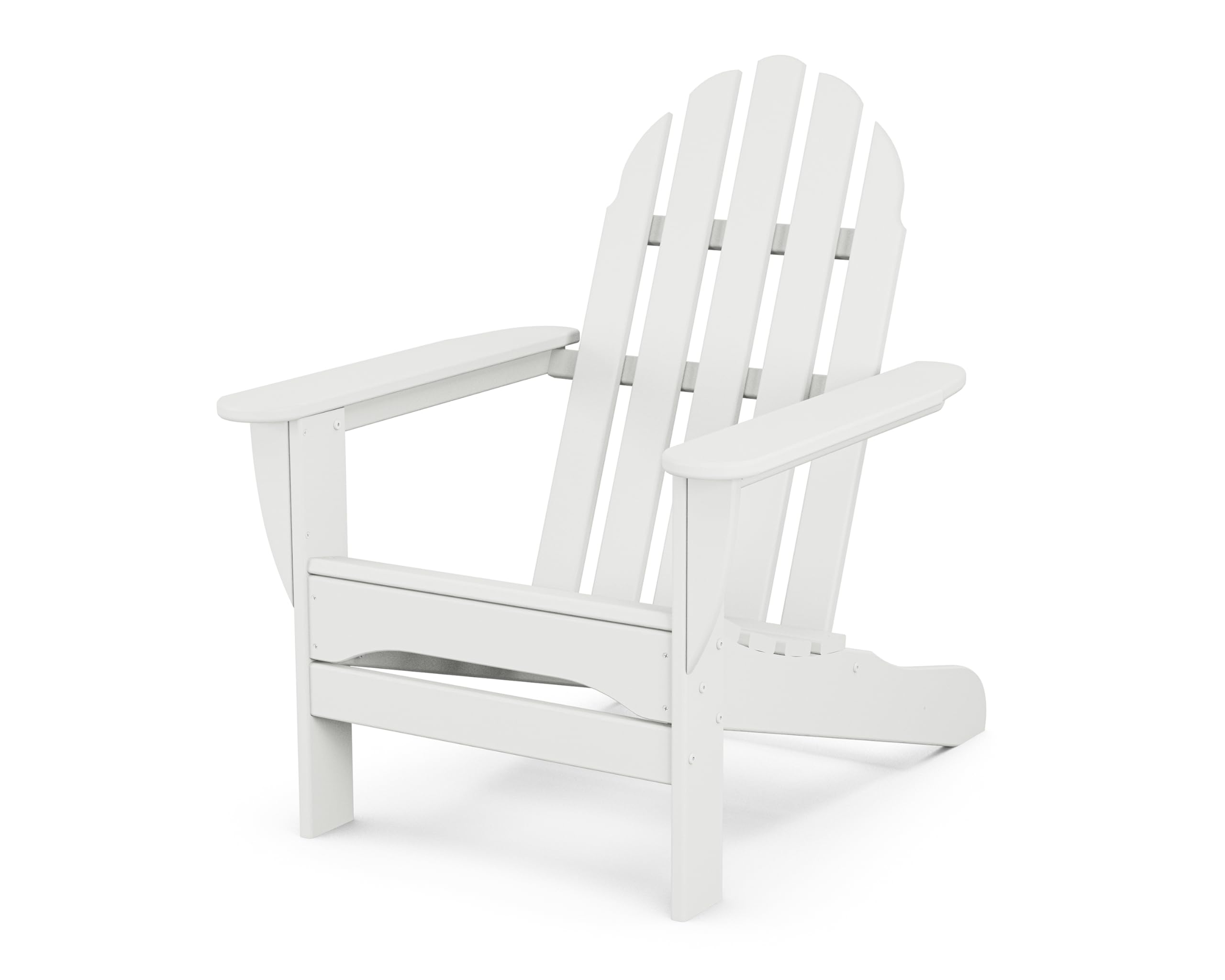 Polywood Ad4030Wh Classic Outdoor Adirondack Chair, White