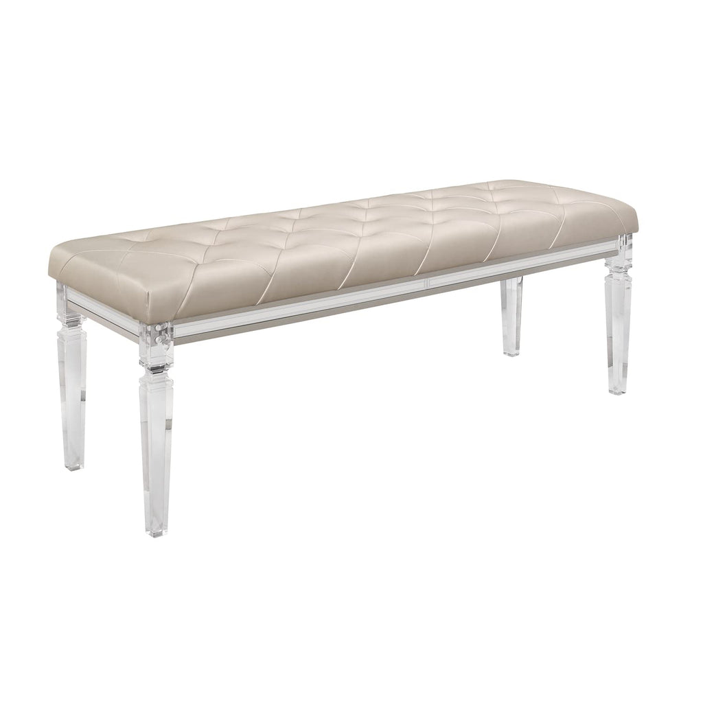 Global Furniture Usa Paris Champagne Bench