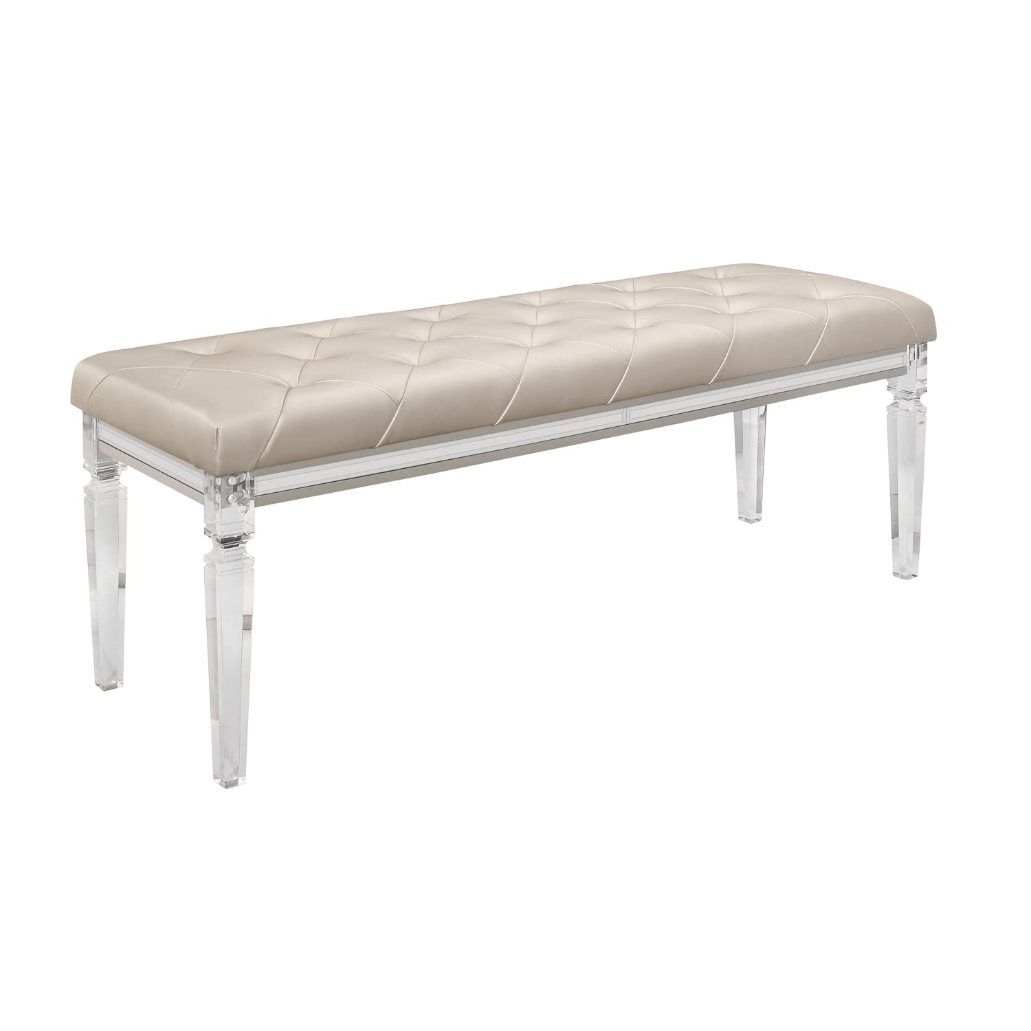 Global Furniture Usa Paris Champagne Bench