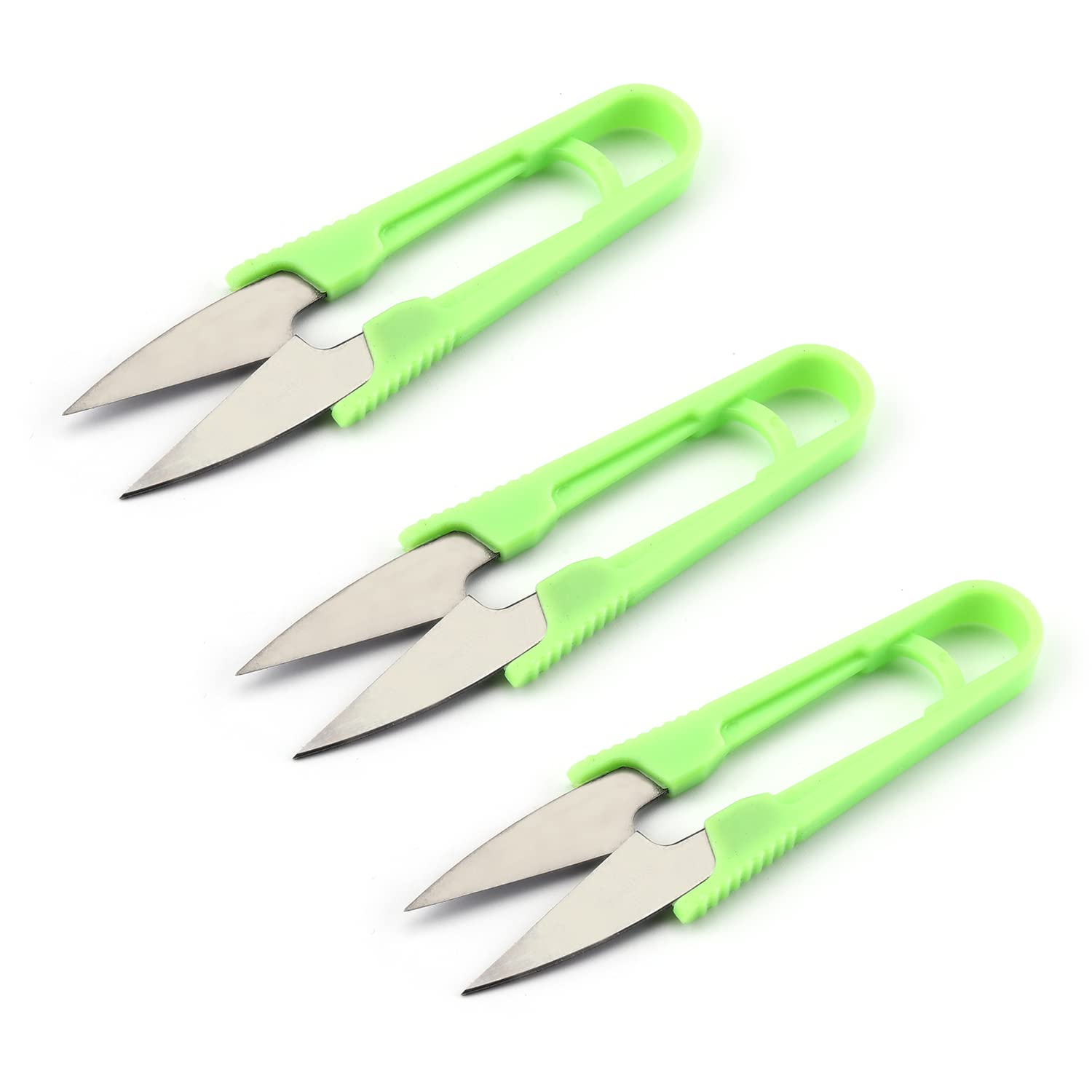 Utoolmart Sewing Scissors Metal Yarn Thread Trimming Cutter Random Color 3 Pcs