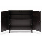Baxton Studio Glidden Shoe Storage Cabinet, Dark Brown (91-4517-HiT)