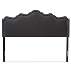 Baxton Studio Nadeen Modern Dark Grey Fabric Full Size Headboard - Stylish and Contemporary Design for Your Bedroom