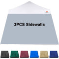 Jancanopy Grey Sunwall For 10X10 Slant Leg Pop Up Canopy,3 Pack Sidewalls Only, Gray