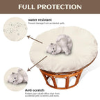Thankyall Papasan Cushion Cover Only,Water Resistant Papasan Chair Cushion Cover For Outdoor Lndoor,Skin-Friendly Soft Machine W