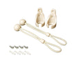 Ivysun Replacement Shade Parts Bungee Tie Down Kit For Coolaroo Exterior Roller Sun Shade/Blinds,Outdoor/Indoor Roller Up Blinds