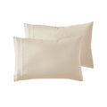 Nestl Beige King Pillow Cases 2 - Soft King Size Pillow Case, 1800 Brushed Microfiber Pillowcases, Envelope Closure Pillowcase,