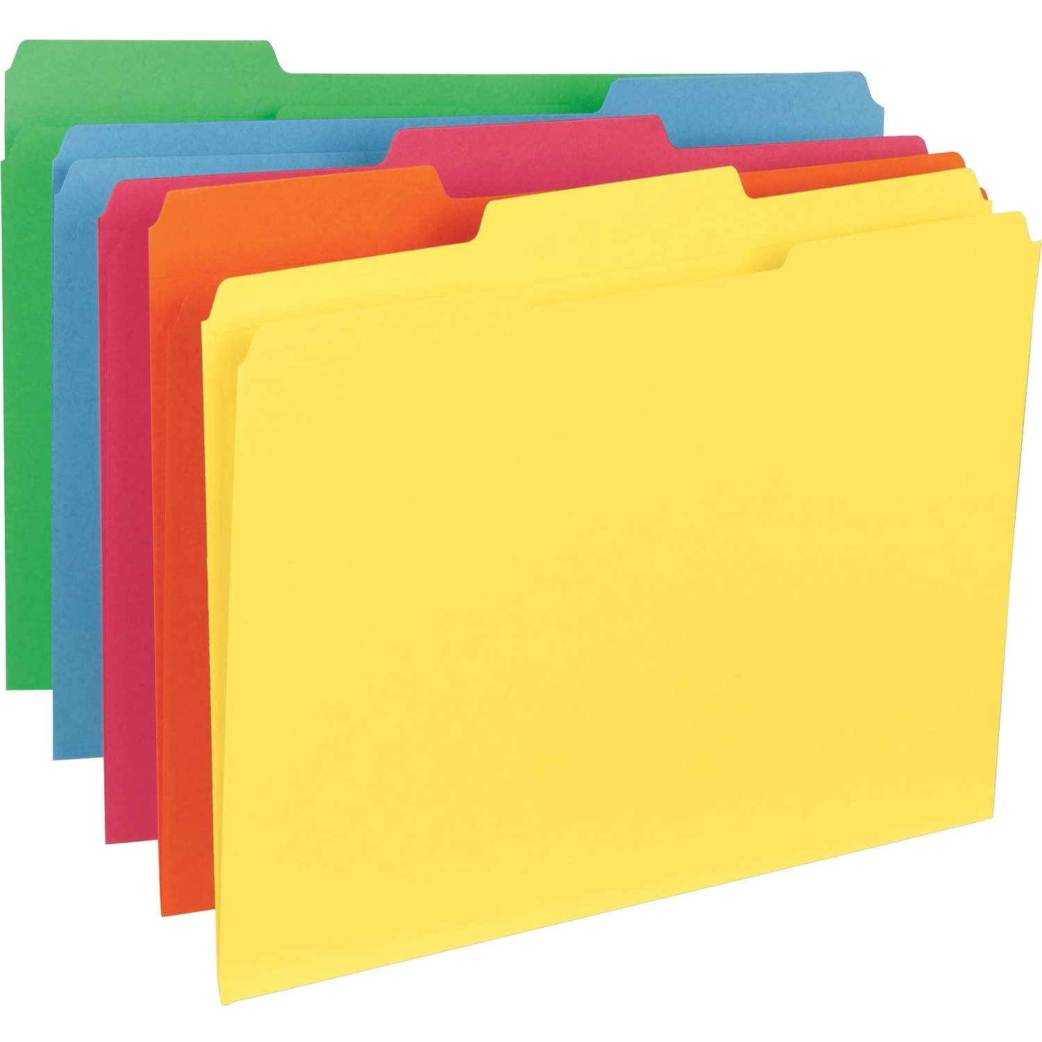 Sparco Sp21274 File Folder, Ltr, 11Pt, 1/3-Inch Exp, 100/Bx, Ast