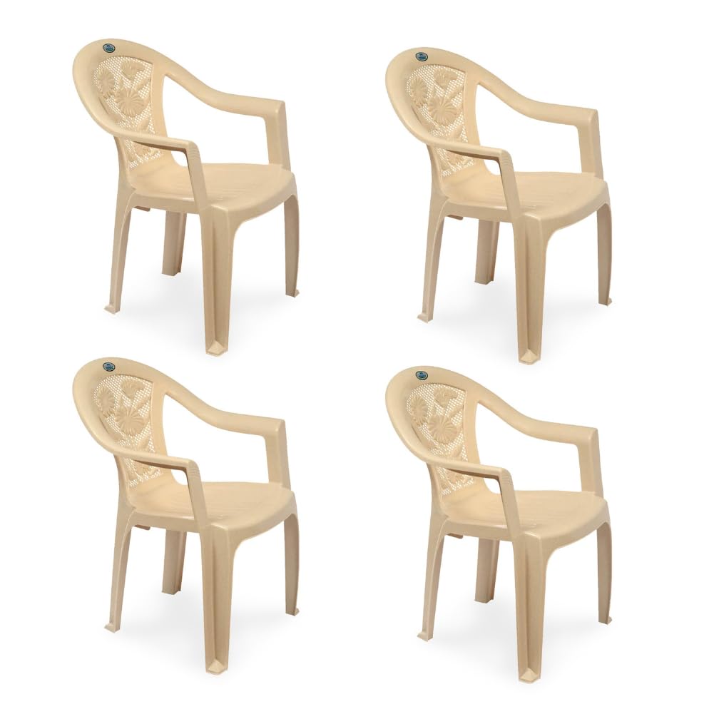 Nilkamal Chr2060 Plastic Mid Back With Arm Chair | Chairs For Home| Dining Room| Bedroom| Kitchen| Living Room| OfficeOutdoorG
