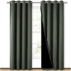 Nicetown 100% Blackout Curtains 84 Inches Long, Pair Of Energy Smart & Noise Blocking Out Drapes For Baby Room Window, Thermal I