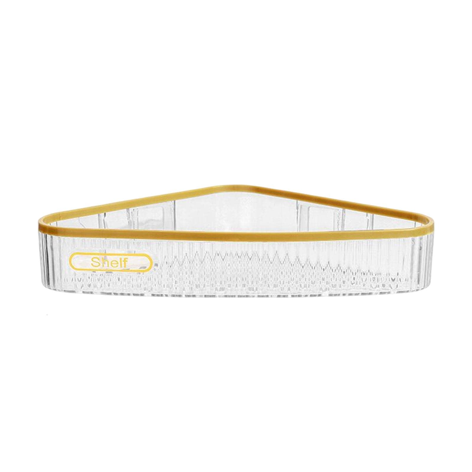 Fashion My Day Corner Bathroom Shelf Kitchen Organiser Sturdy Shelf Basket Storage Rack Transparent | Racks And Holders