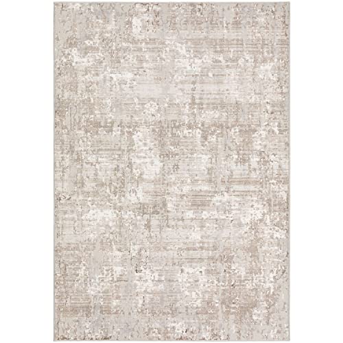 Rhodes Rr3 Taupe Transitional Rug Rectangle 3' 2" X 5 ' 1"