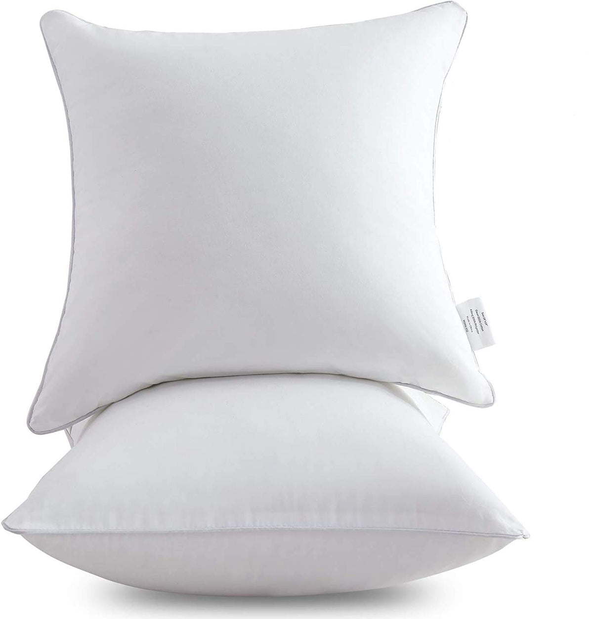 Leeden 22 X 22 Pillow Inserts (Set Of 2) - Throw Pillow Inserts With 100% Cotton Cover - 22 Inch Square Interior Sofa Pillow Ins