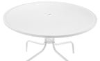 Crosley Furniture Tulip 5-Piece Outdoor Dining Set For 4, Retro Metal Round Patio Table And Chairs For Deck, Pastel Pink Gloss