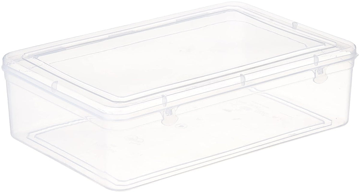Magic Providers Multipurpose Plastic Container Box Pack of 1 | for Travel Organizer for Home Storage | Jewelry | Hair Pins | Med