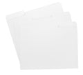 White File Folders, 1/3-Cut Tabs, Letter Size, 12-Pack - Durable Office Filing Folders For Documents, Papers, And Organization