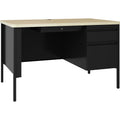 Lorell Fortress Series 48" Right Pedestal Desk - 48" x 29.5" x 30"