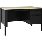 Lorell Fortress Series 48" Right Pedestal Desk - 48" x 29.5" x 30"