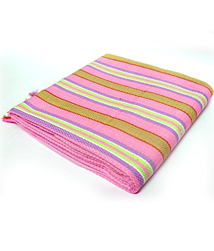 Sathya Towel Cotton Natural Woven Bath Towel (Pink, 35X70)