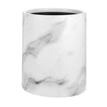 Hemoton Marbling Pattern Double Layer Trash Can 8l Large Plastic Garbage Bin Waste Paper Container for Bathroom Kitchen Living R