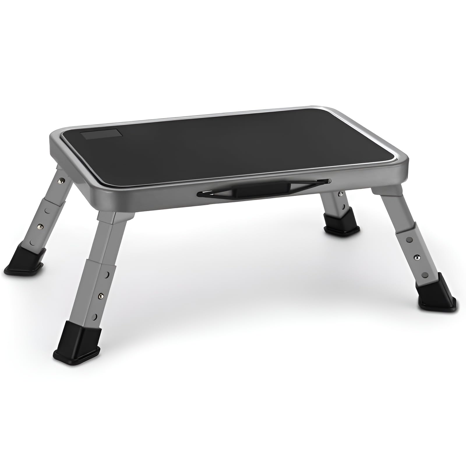 Jocauto Foldable Step Stool, Adjustable Step Stool with a Non-Slip Platform, Step Ladder with Thick Rubber Feet for Adults or Ch
