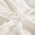 Clothknow White Comforter Set California King White Velvet Bedding Comforter Sets Fluffy Comforter White Bedding Sets Soft White Comforter 3Pcs White Comforter Sets Cal King