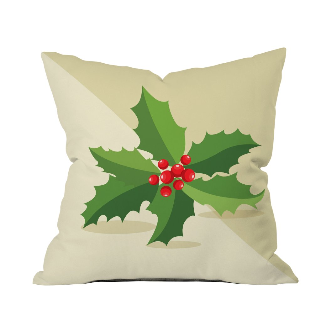 The Purple Tree Christmas Cushion Cover For Living Room Sofa (Pack Of 1, 16X16 Inch)  Christmas Theme, Multi, Square, Festive