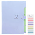 Skydue Letter A4 Paper Expanding File Folder Pockets Accordion Document Organizer (Purple)