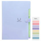 Skydue Letter A4 Paper Expanding File Folder Pockets Accordion Document Organizer (Purple)