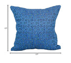 Blazing Needles Square Jacquard Throw Pillows, 17", Mahlika Caspia 4 Count
