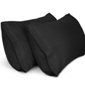 Lirex Pillow Cases (2 Pack), 1800 Thread Count Embroidered Queen Size Soft Brushed Microfiber Pillowcases, Machine Washable Wrin