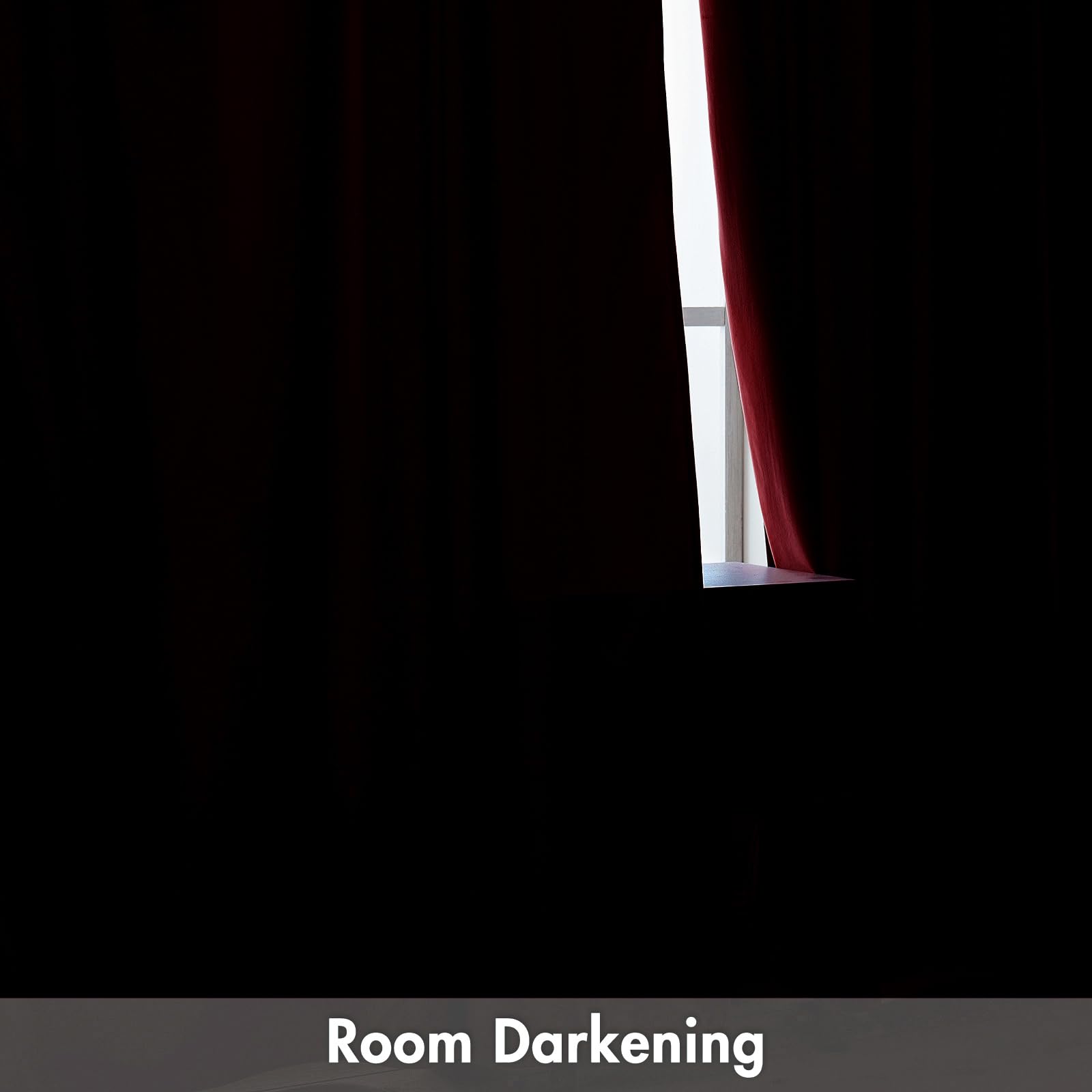 Miulee Christmas Red Velvet Curtains Thermal Insulated Blackout Curtain Drapes For Bedroom Living Room Darkening 72 Inches Long Curtains Panels Rod Pocket Set Of 2
