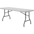 Lorell 12347 Ultra-Lite Folding Table, Platinum,Gray,Powder Coated