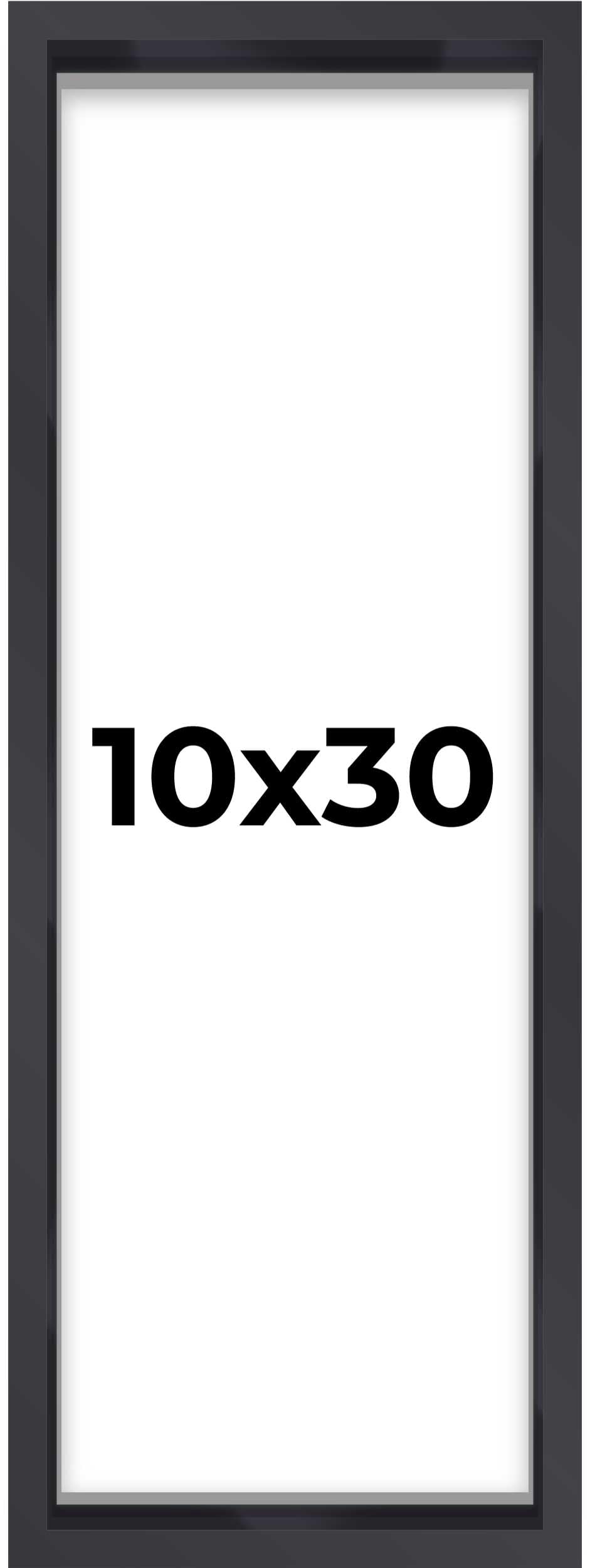 10x30 Shadow Box Frame Contemporary Black | 1'' Depth of Usable Space| Interior Size 10x30 or 30x10 Inches| UV Resistant Acrylic