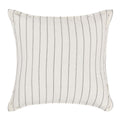 Kosas Home Kingston 26X26 Stripe Linen And Solid Cotton Euro Sham In Ivory