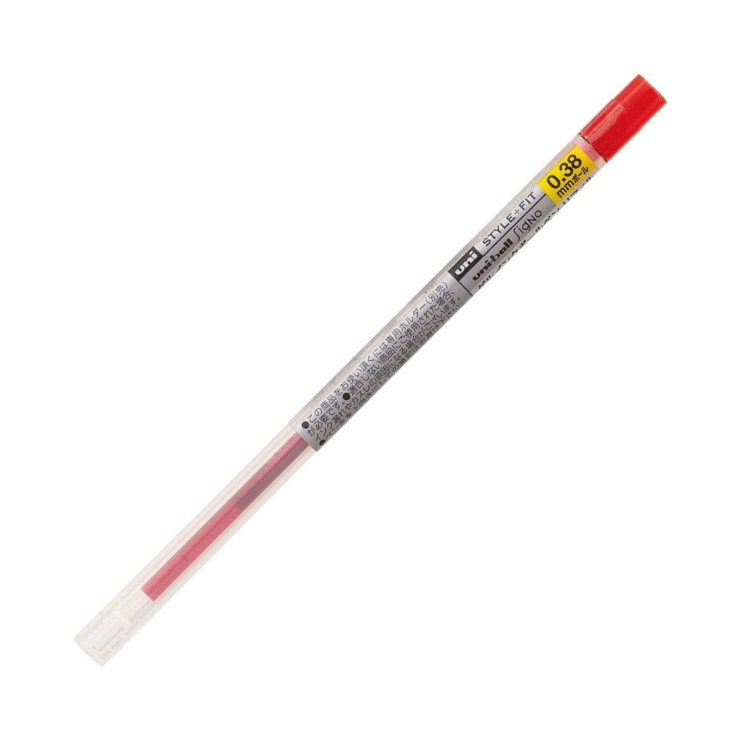 Uni Style Fit Gel Ballpoint Pen Refill, 0.38Mm, Red (Umr10938.15)