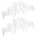ihomecooker 12 Pack Clear Acrylic Display Stand Crafts Stand Cupcake Risers 4 x 3x 2