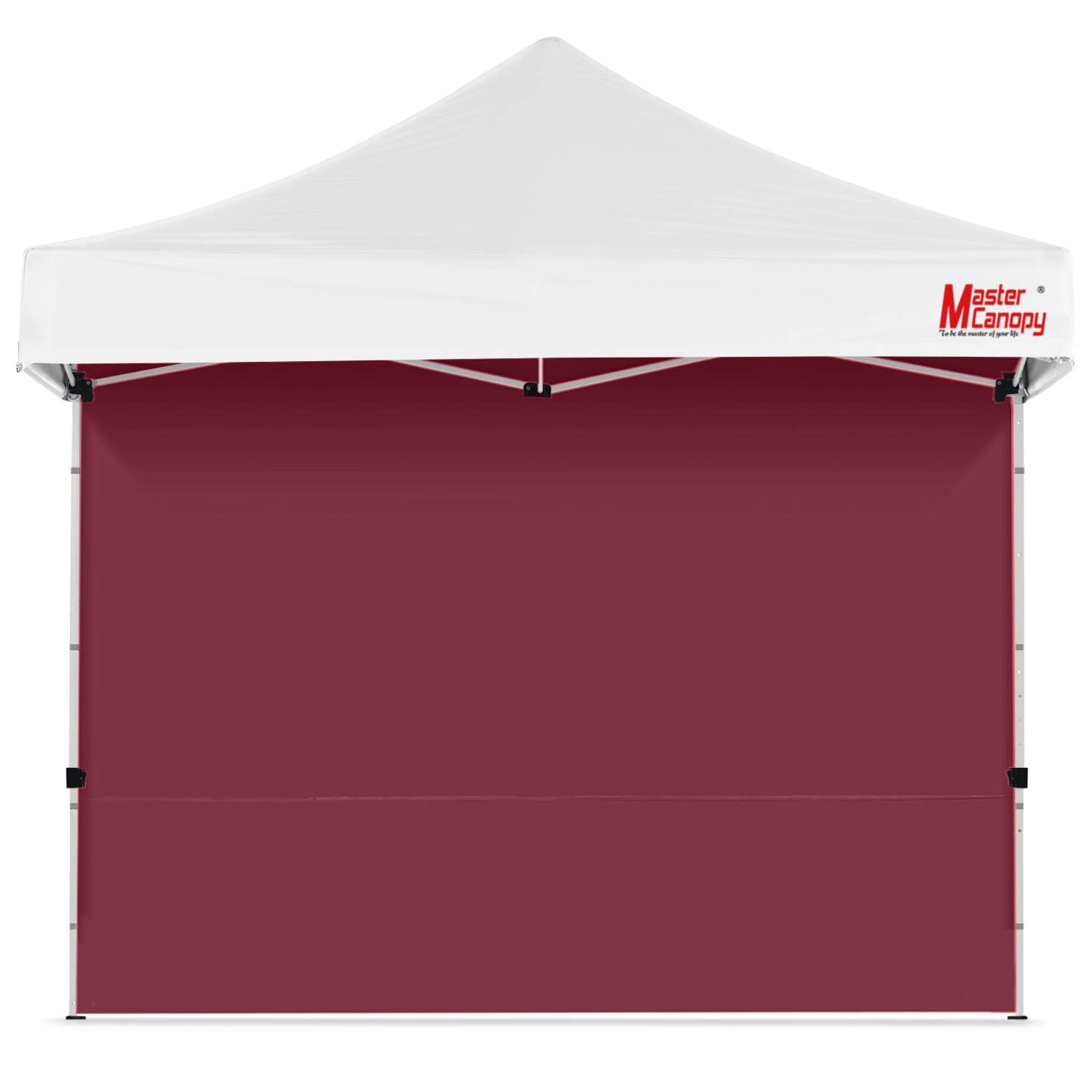 Mastercanopy Instant Canopy Tent Sidewall For 10X10 Pop Up Canopy, 1 Piece, Burgundy