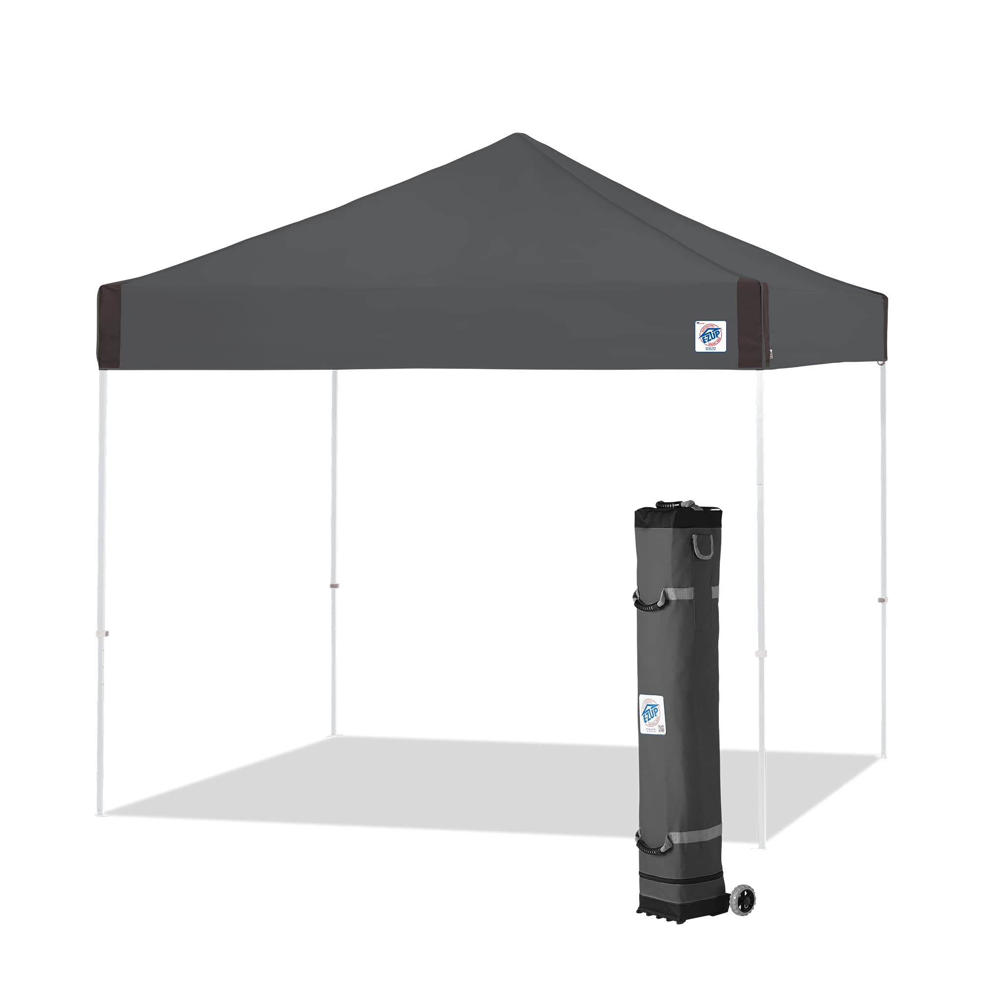 E-Z Up Pyramid Instant Shelter Canopy 10' X 10', Steel Grey