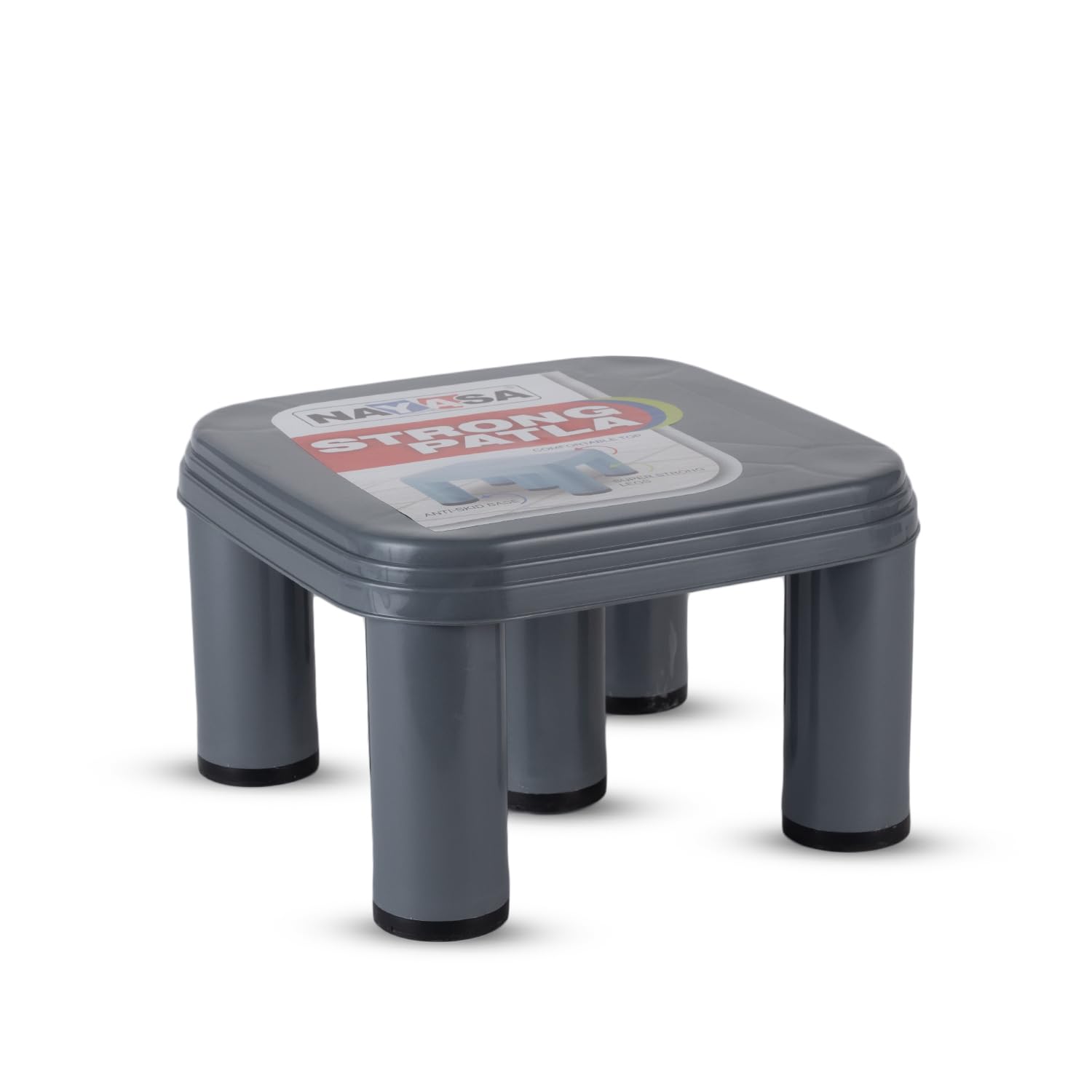 Nayasa 517 Medium Stool | Durable Plastic Stool | Ideal For Office Use, Kitchen And Bathroom Use, Shops And, Hospital Use, Home 
