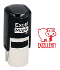 Round Teacher Stamp - Excellent - Red Ink